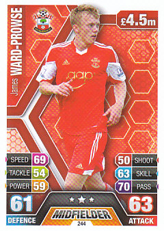 James Ward-Prowse Southampton 2013/14 Topps Match Attax #244